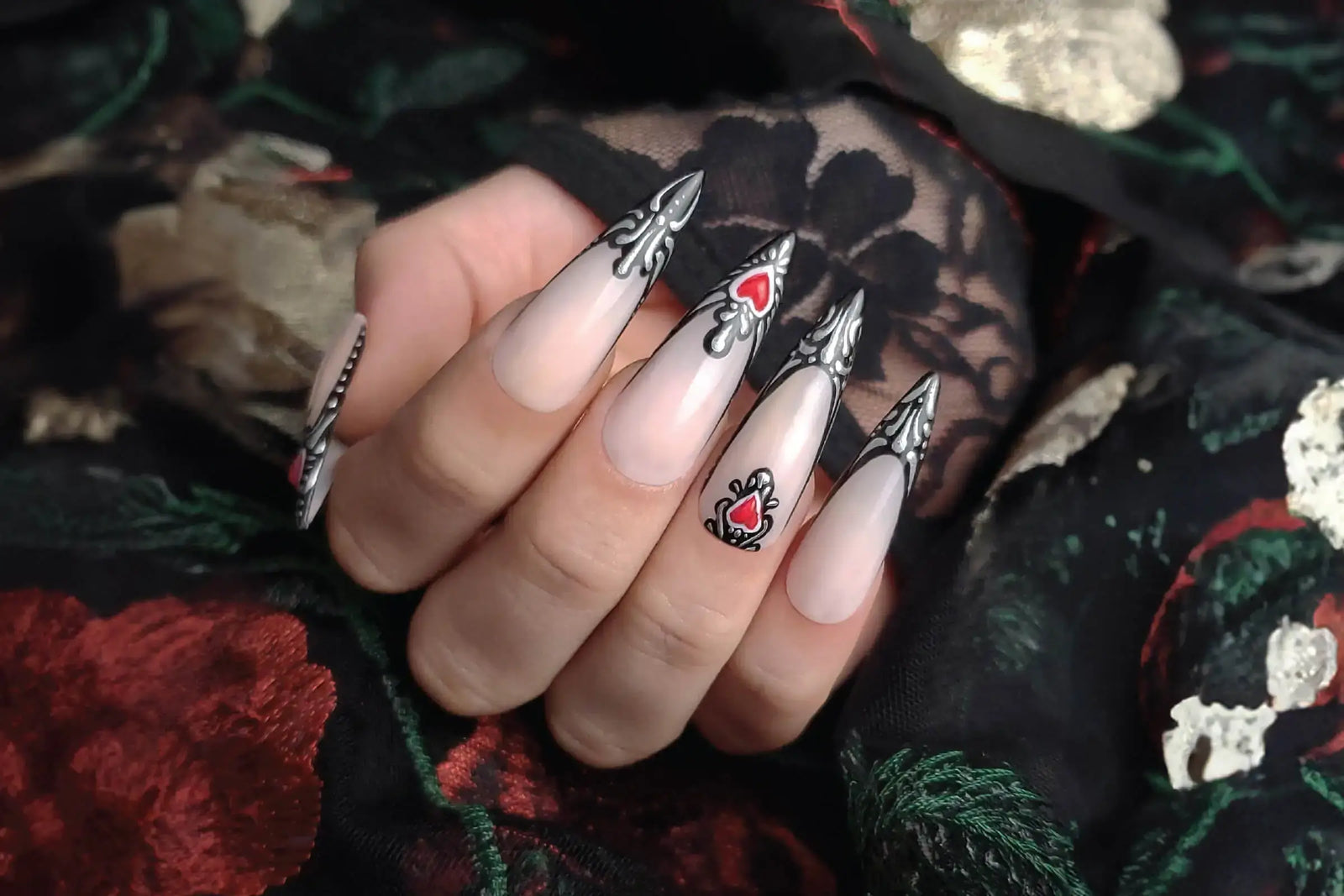 CND Bridal Lookbook Til Death Do Us Part Nail Art by Tamara Di Lullo