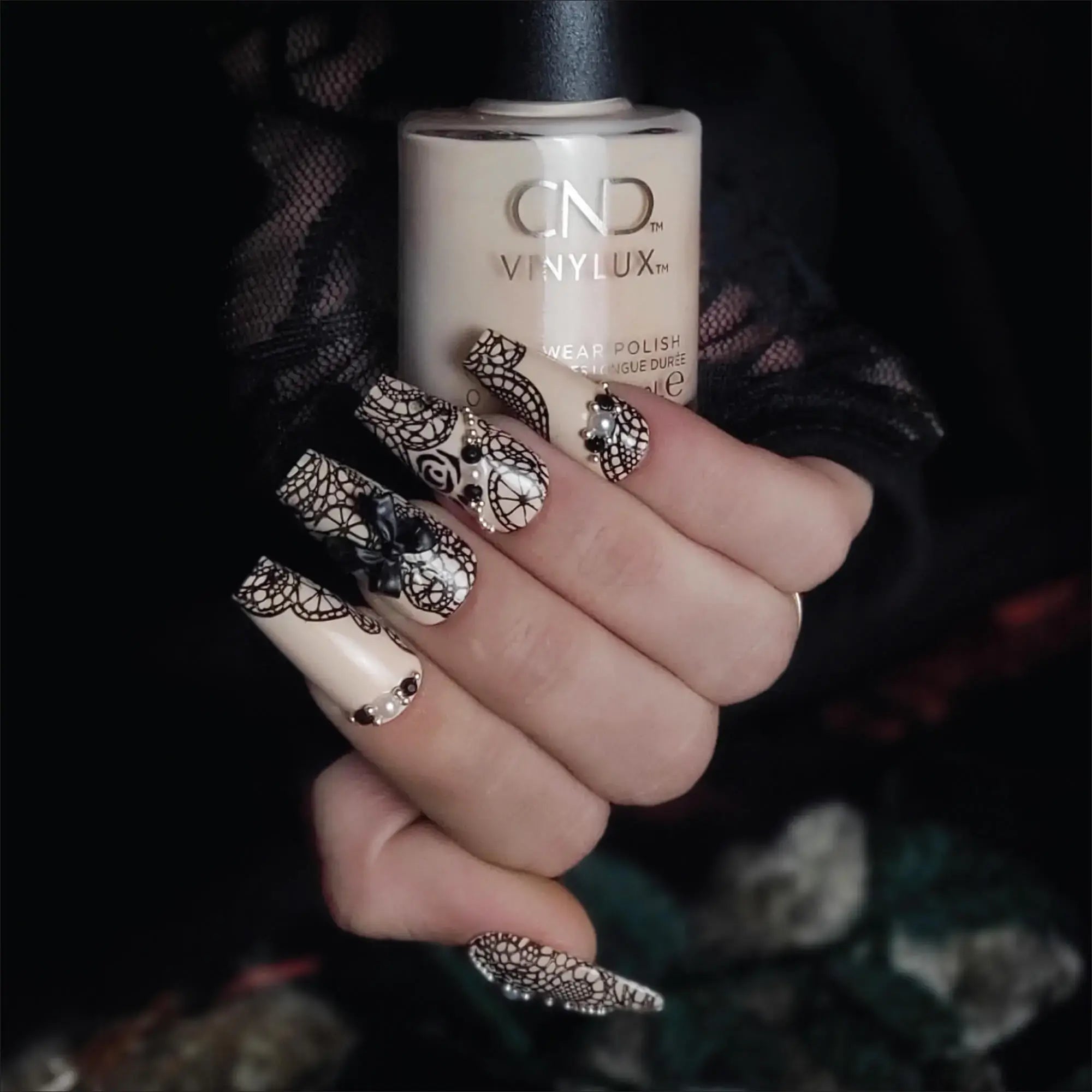 CND Bridal Lookbook Esposa Nail Art by Tamara Di Lullo