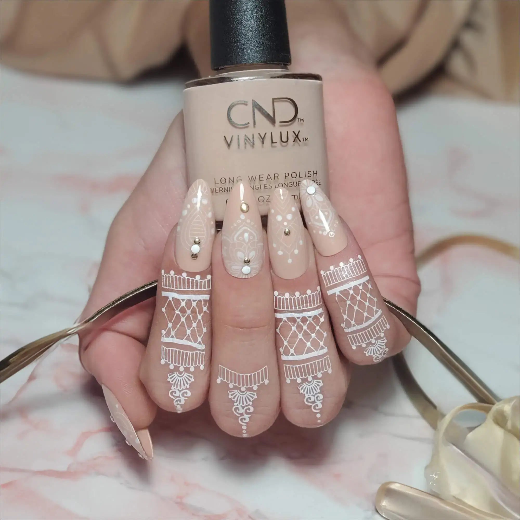 CND Bridal Lookbook You Had Me at HennaNail Art by Tamara Di Lullo